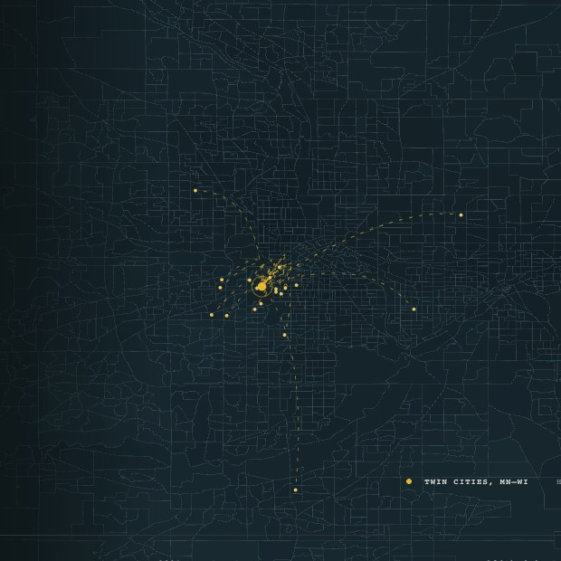 Visitor Census interactive neighborhood map