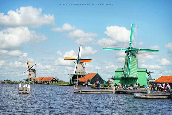 Zaanse Schans Windmill, Amsterdam, Holland