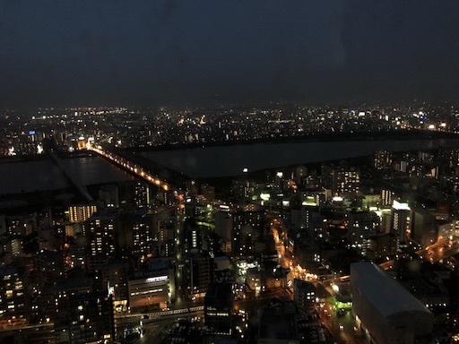 Night view, Osaka, Japan